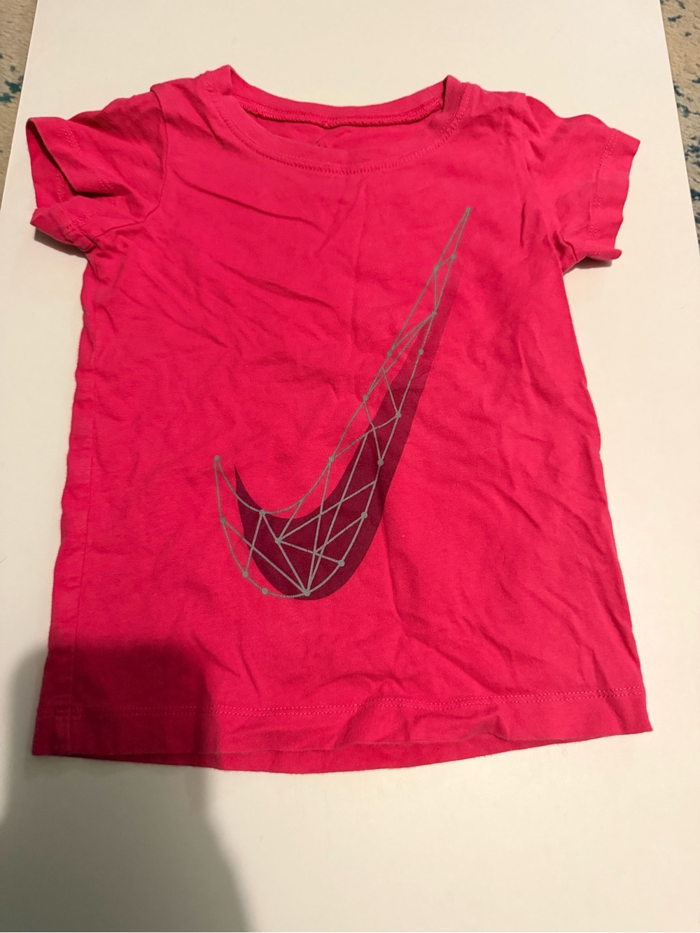 (5 for $30) Nike Hot Pink Graphic Swoosh Tee for Kids
